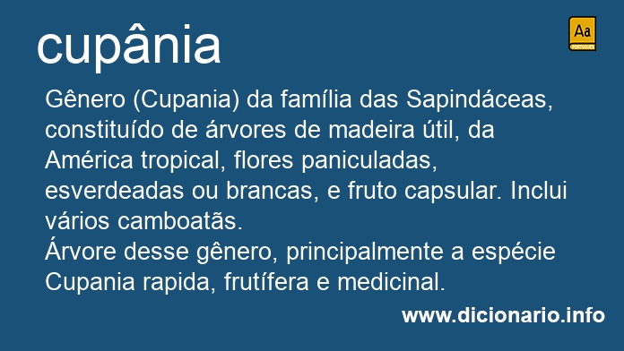 Significado de cupnia