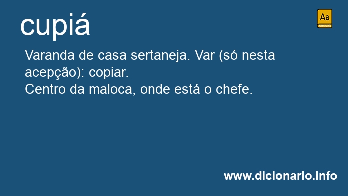 Significado de cupi