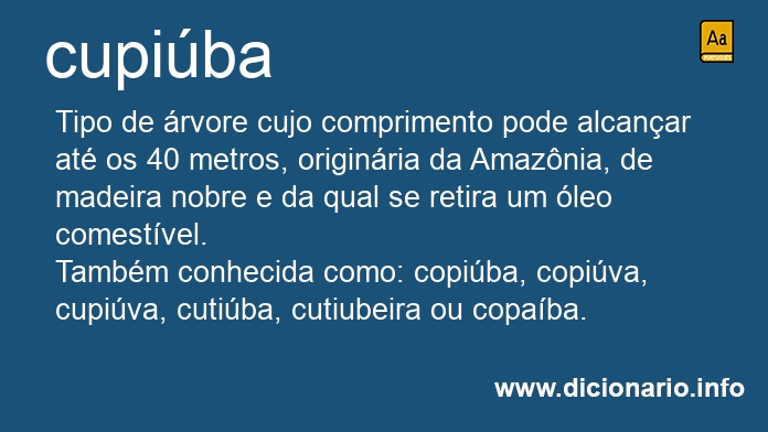 Significado de cupiba