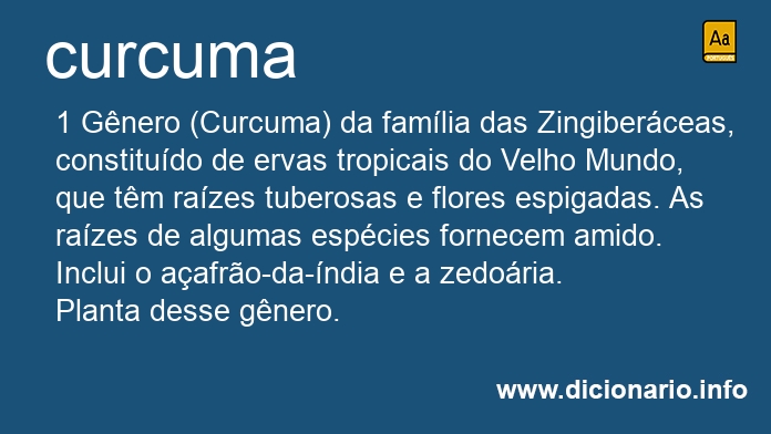 Significado de curcuma