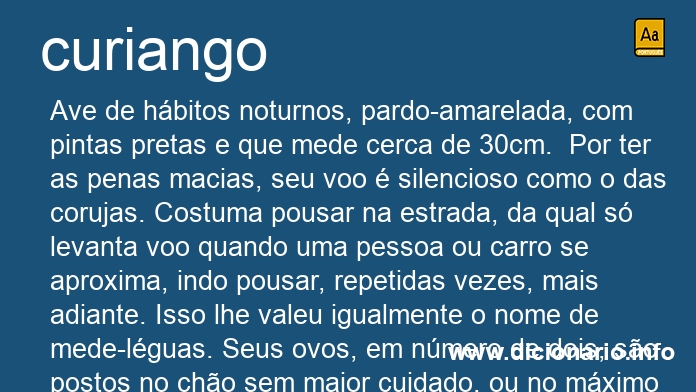 Significado de curiangos