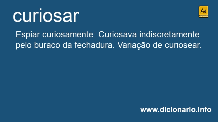 Significado de curiosar