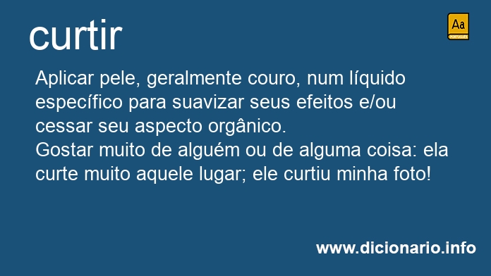 Significado de curtirem