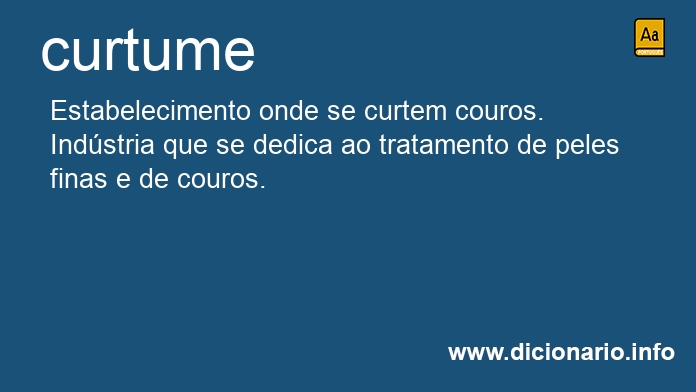 Significado de curtume