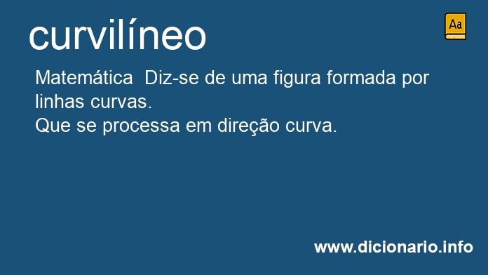 Significado de curvilneo