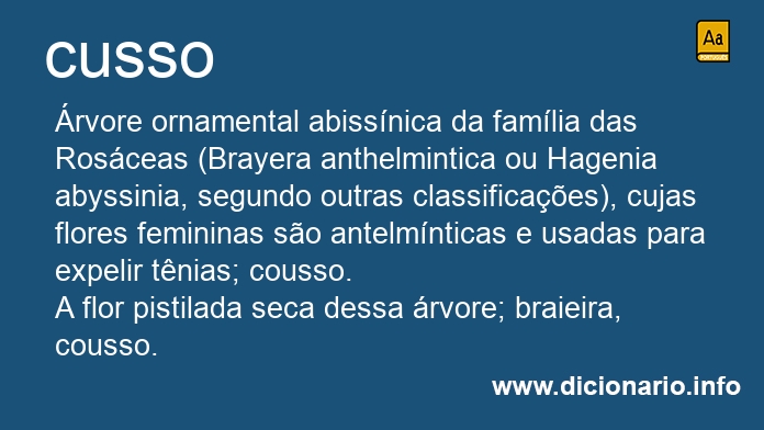 Significado de cusso