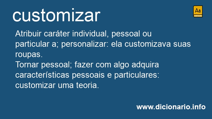 Significado de customizar