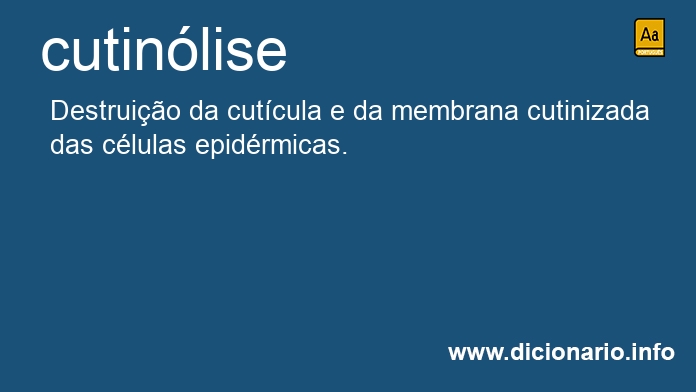 Significado de cutinlise