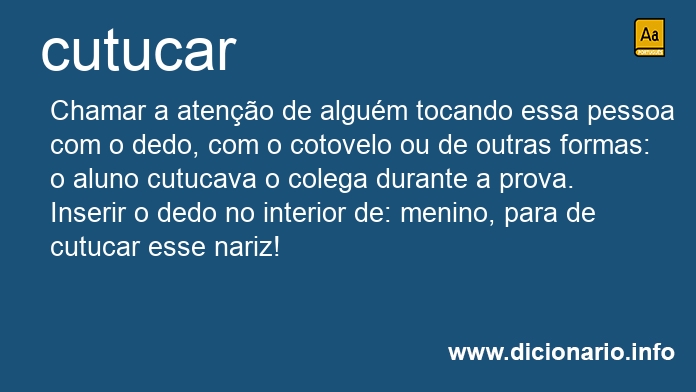 Significado de cutucariam