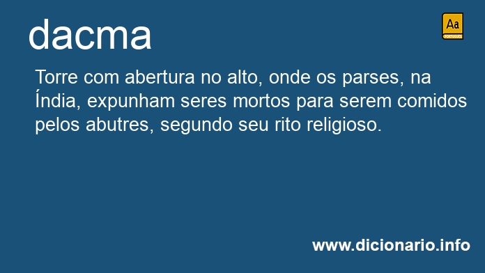 Significado de dacmas