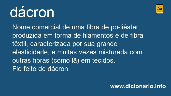 Significado de dcron