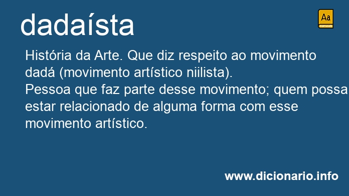 Significado de dadastas