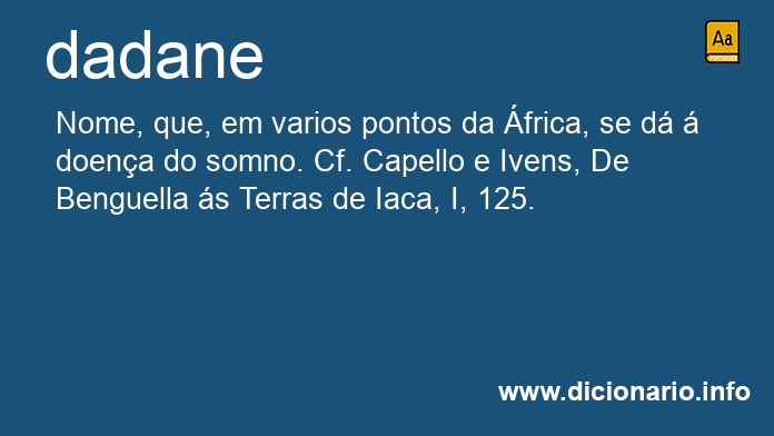 Significado de dadane