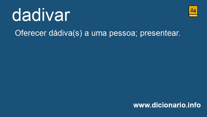 Significado de dadiva