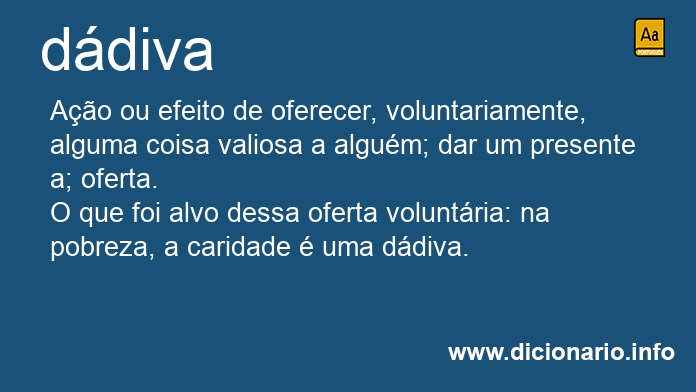 Significado de ddiva