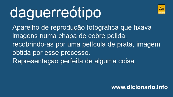 Significado de daguerretipo
