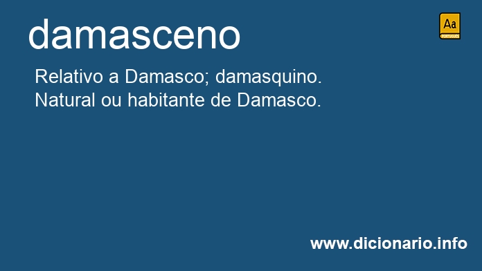 Significado de damascena