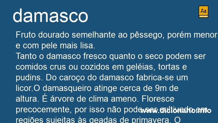 Significado de damasco