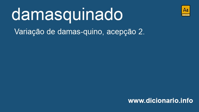 Significado de damasquinado