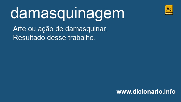 Significado de damasquinagem
