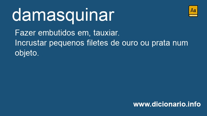 Significado de damasquinar