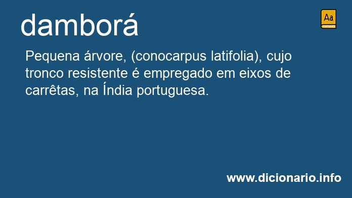 Significado de dambor