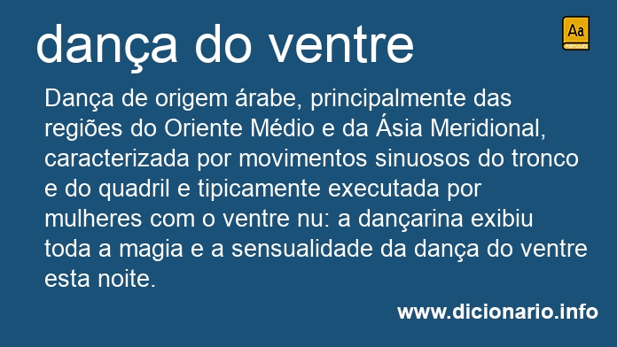 Significado de dana do ventre