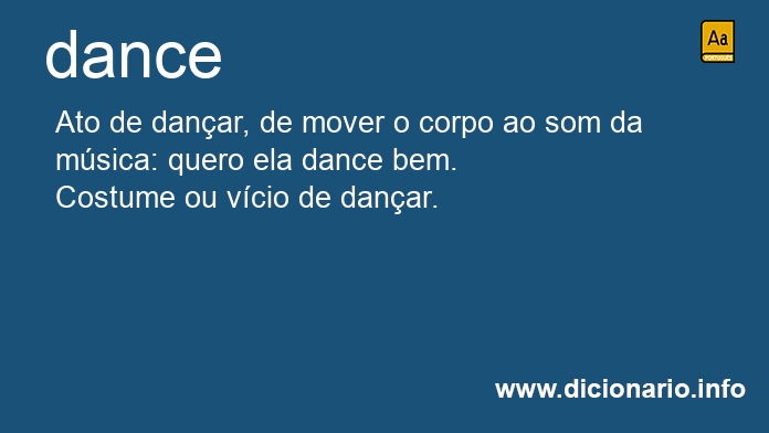 Significado de dance