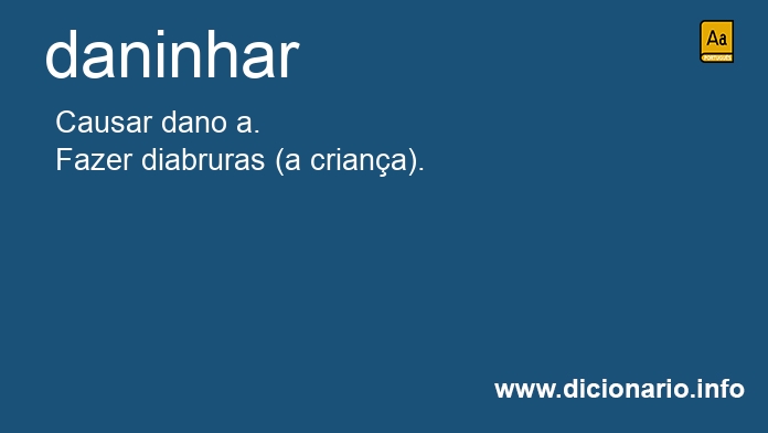 Significado de daninhar