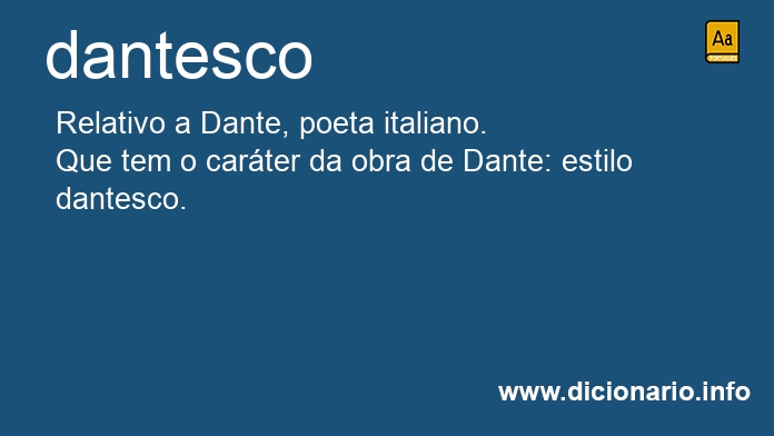 Significado de dantesca