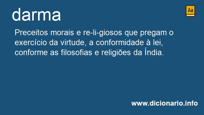 Significado de darmas
