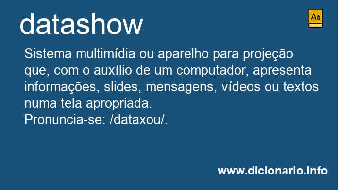 Significado de datashow