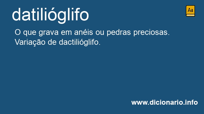 Significado de datiliglifo