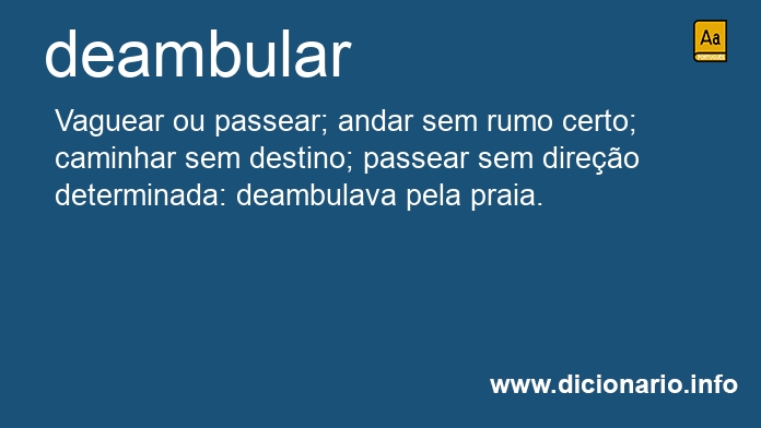 Significado de deambulveis