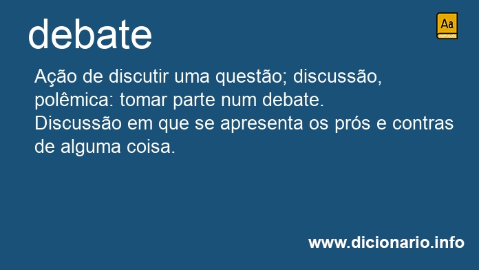 Significado de debate