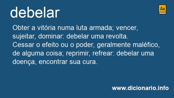 Significado de debelam