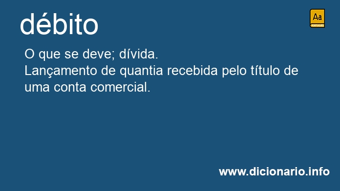 Significado de dbita