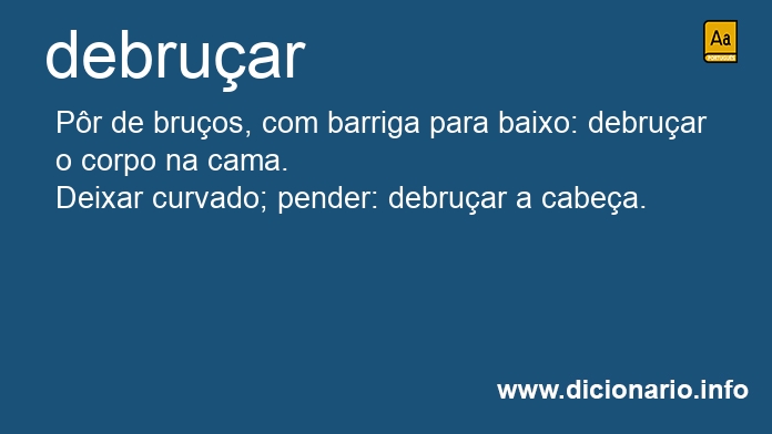 Significado de debrua
