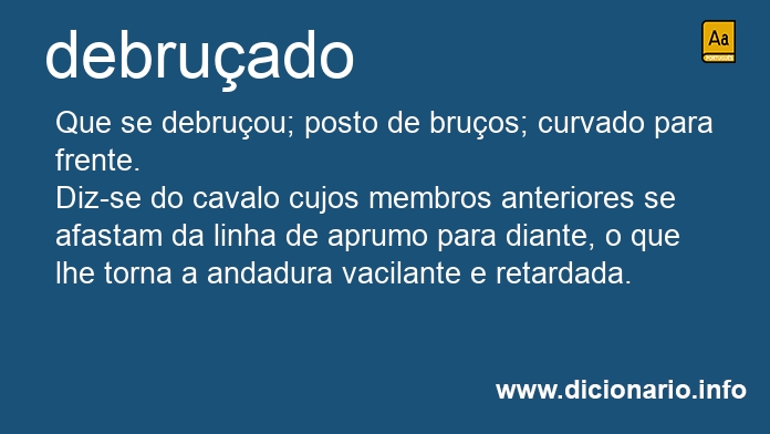 Significado de debruado