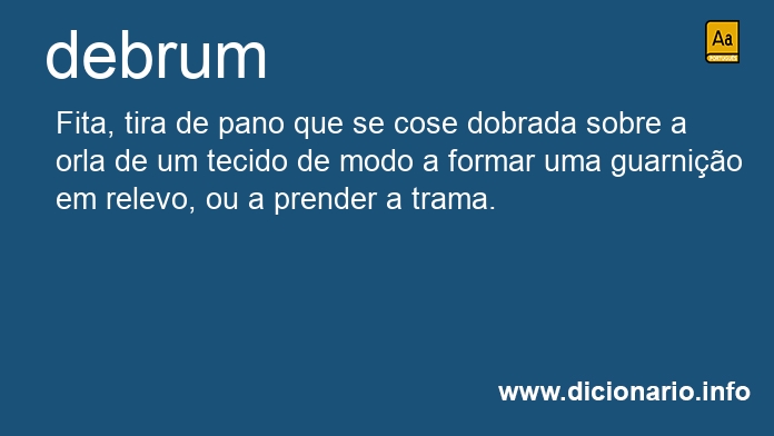 Significado de debrum