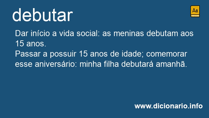 Significado de debutariam