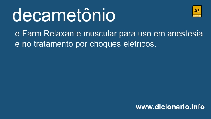 Significado de decametnio