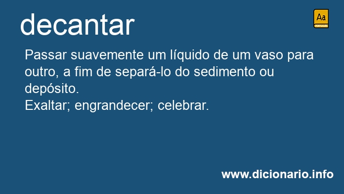 Significado de decantais