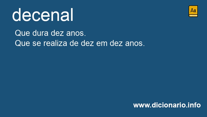 Significado de decenais