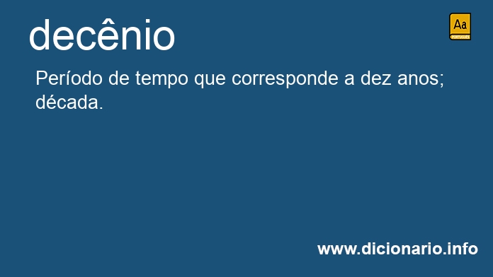 Significado de decnio