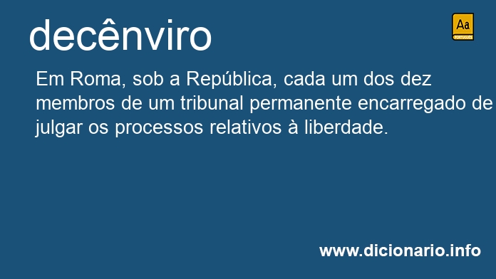 Significado de decnviros