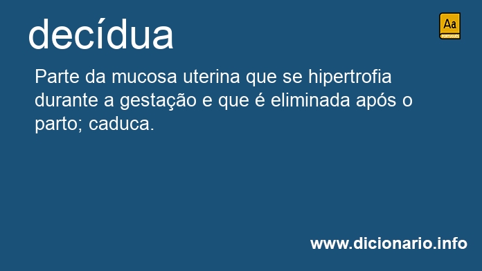 Significado de decdua