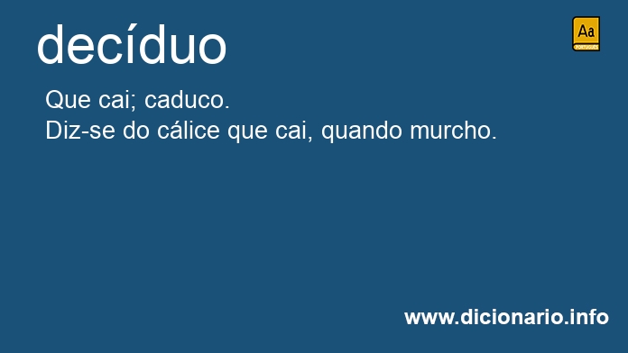 Significado de decduo