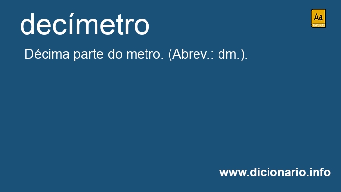 Significado de decmetro