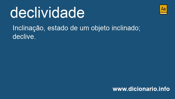 Significado de declividade